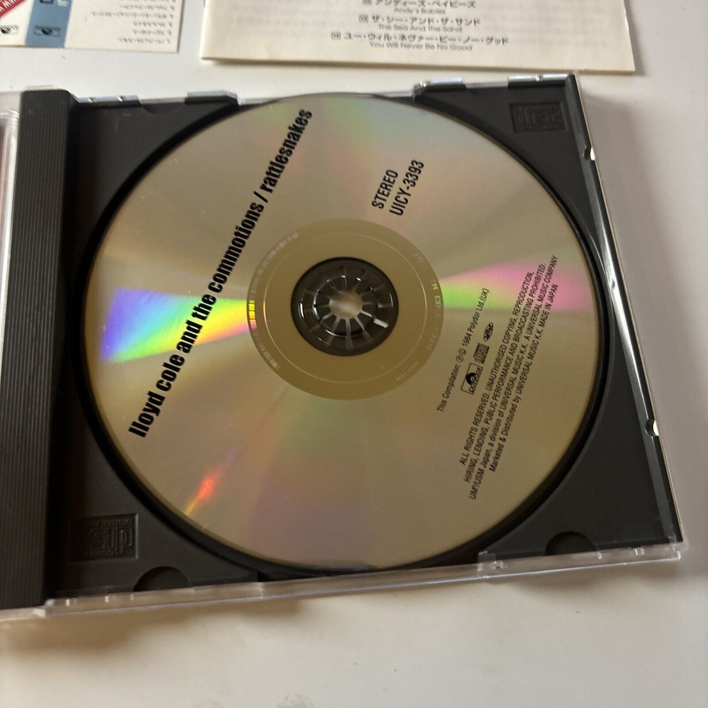 Lloyd Cole & The Commotions - Rattlesnakes (CD, 2004) Japan UICY-3393 Obi