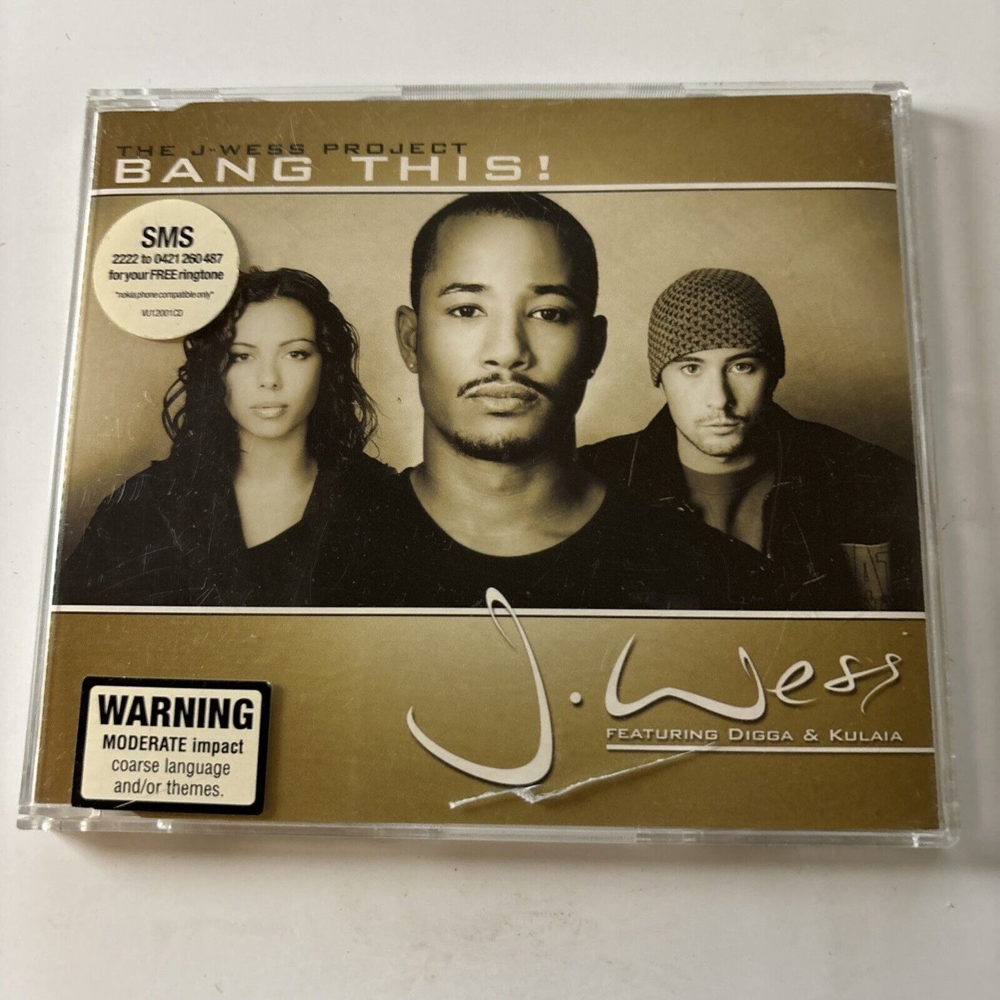 J-Wess Project - Bang This! (CD, 2003) Australia VU12001CD Promo