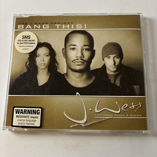 J-Wess Project - Bang This! (CD, 2003) Australia VU12001CD Promo