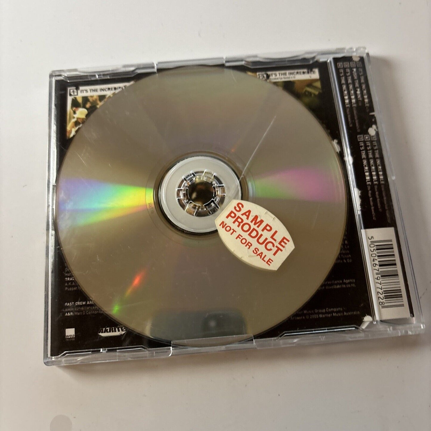 Fast Crew - It's The Incredible (CD, 2005) Warner Music  Promo