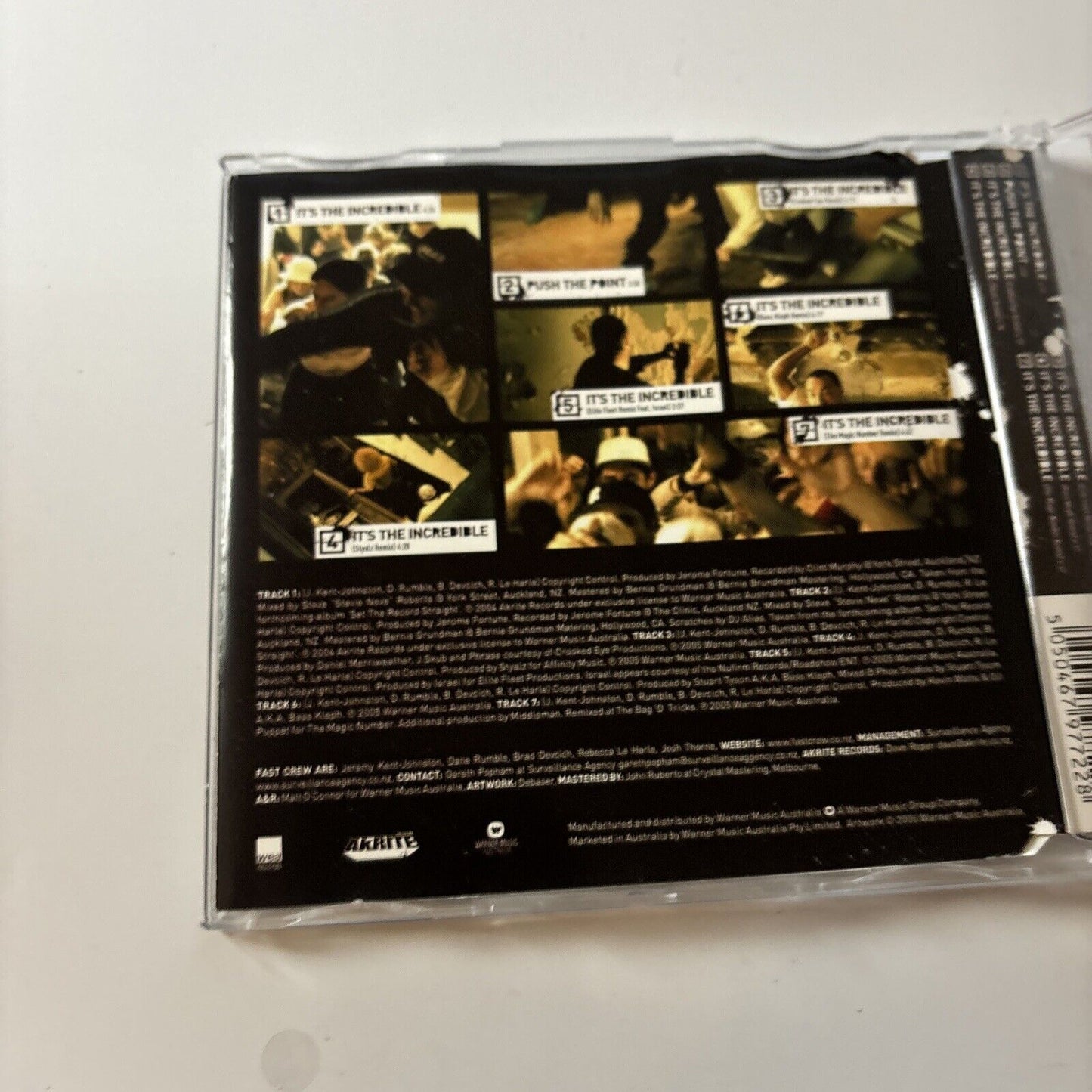 Fast Crew - It's The Incredible (CD, 2005) Warner Music  Promo