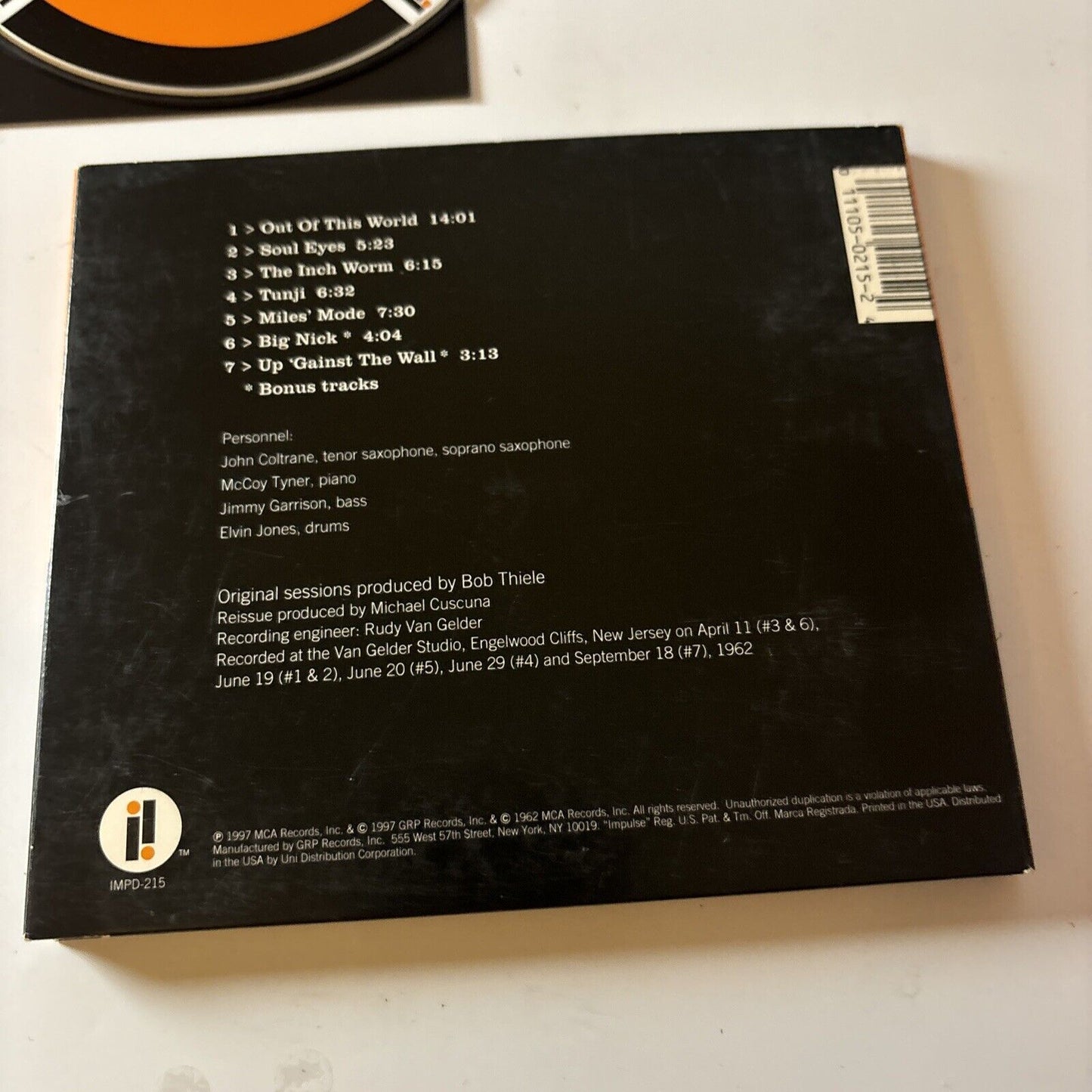 John Coltrane Quartet - Coltrane (CD, 1997) IMPD-215