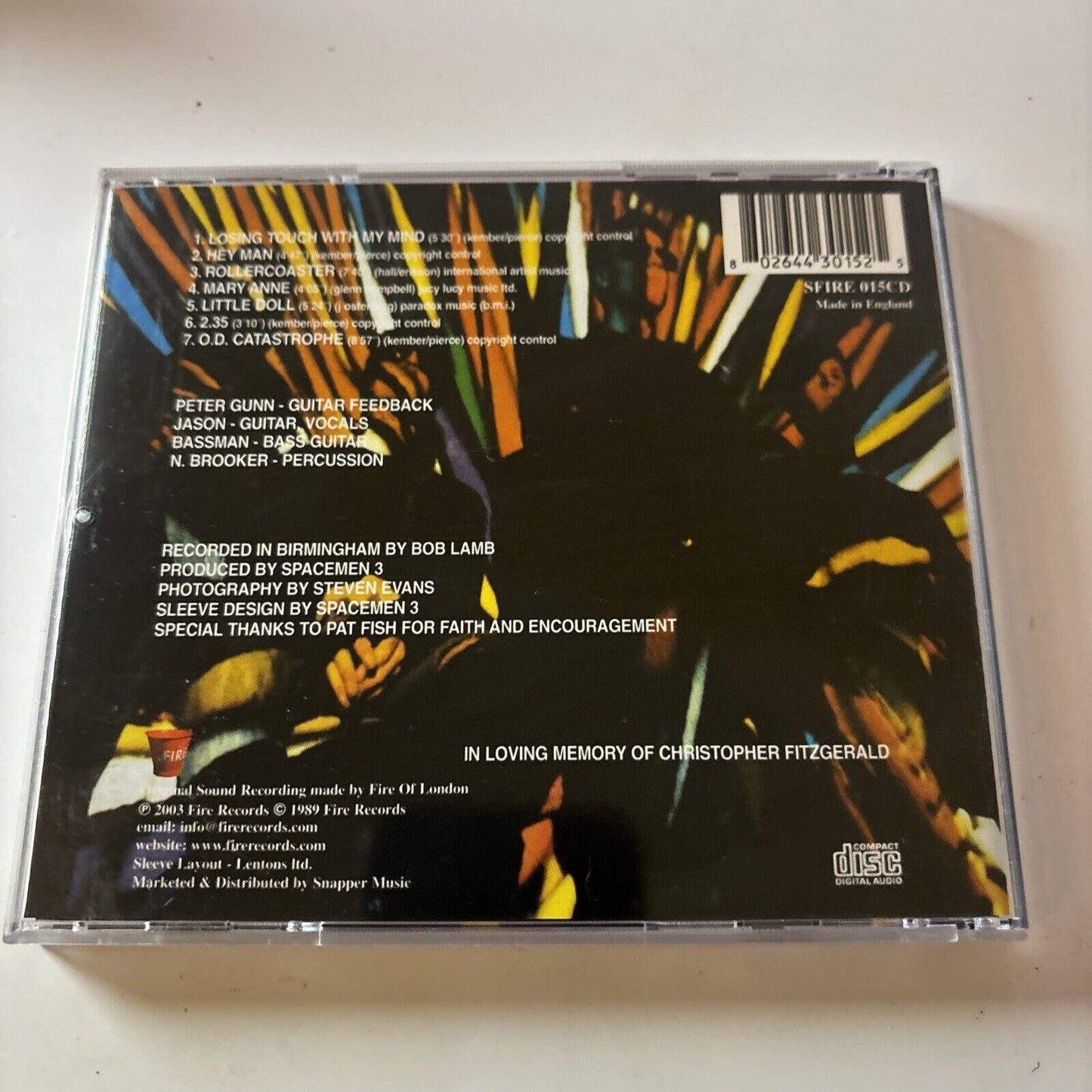 Spacemen 3 - Sound Of Confusion (CD, 2003) Fire Records SFIRE 015CD