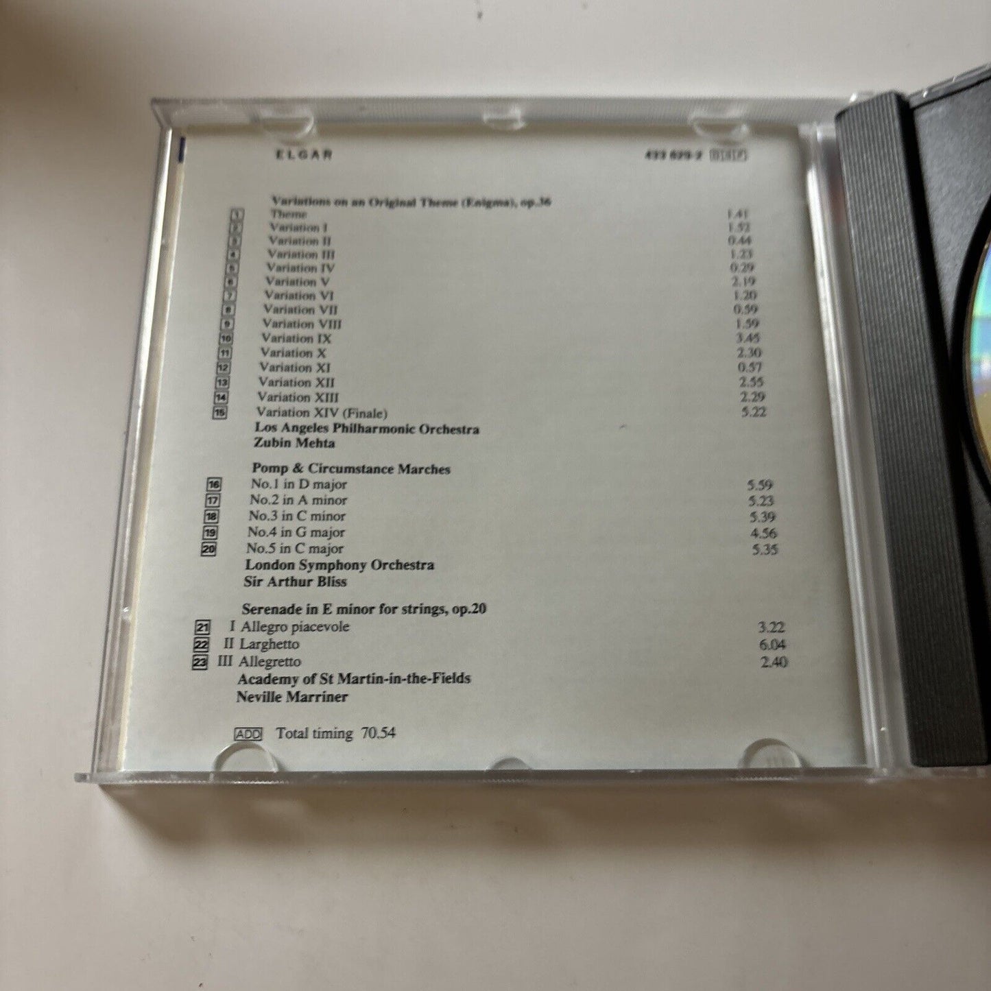 Elgar - Enigma Variations / Pomp And Circumstance Marches (CD, 1992) Decca