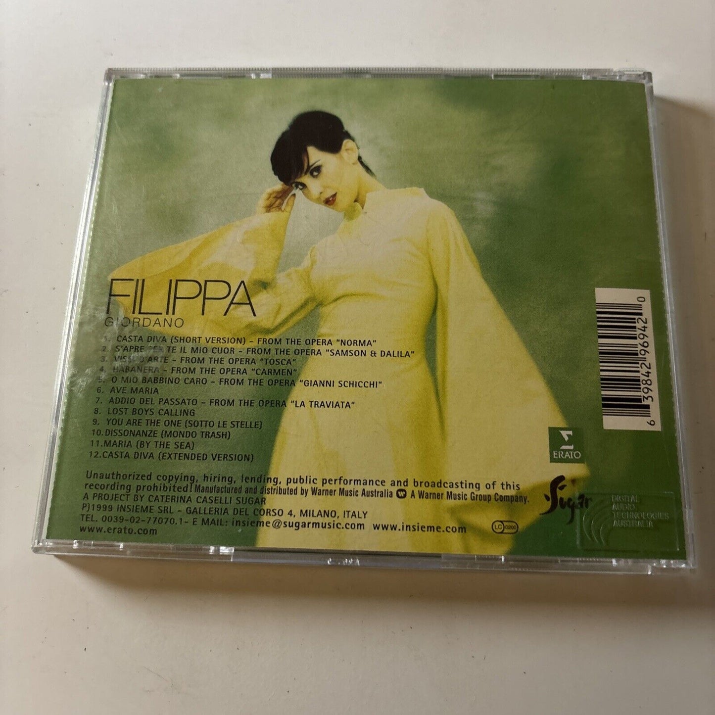 Filippa Giordano - Filippa Giordano (CD, 1999) Australia & Warner Music