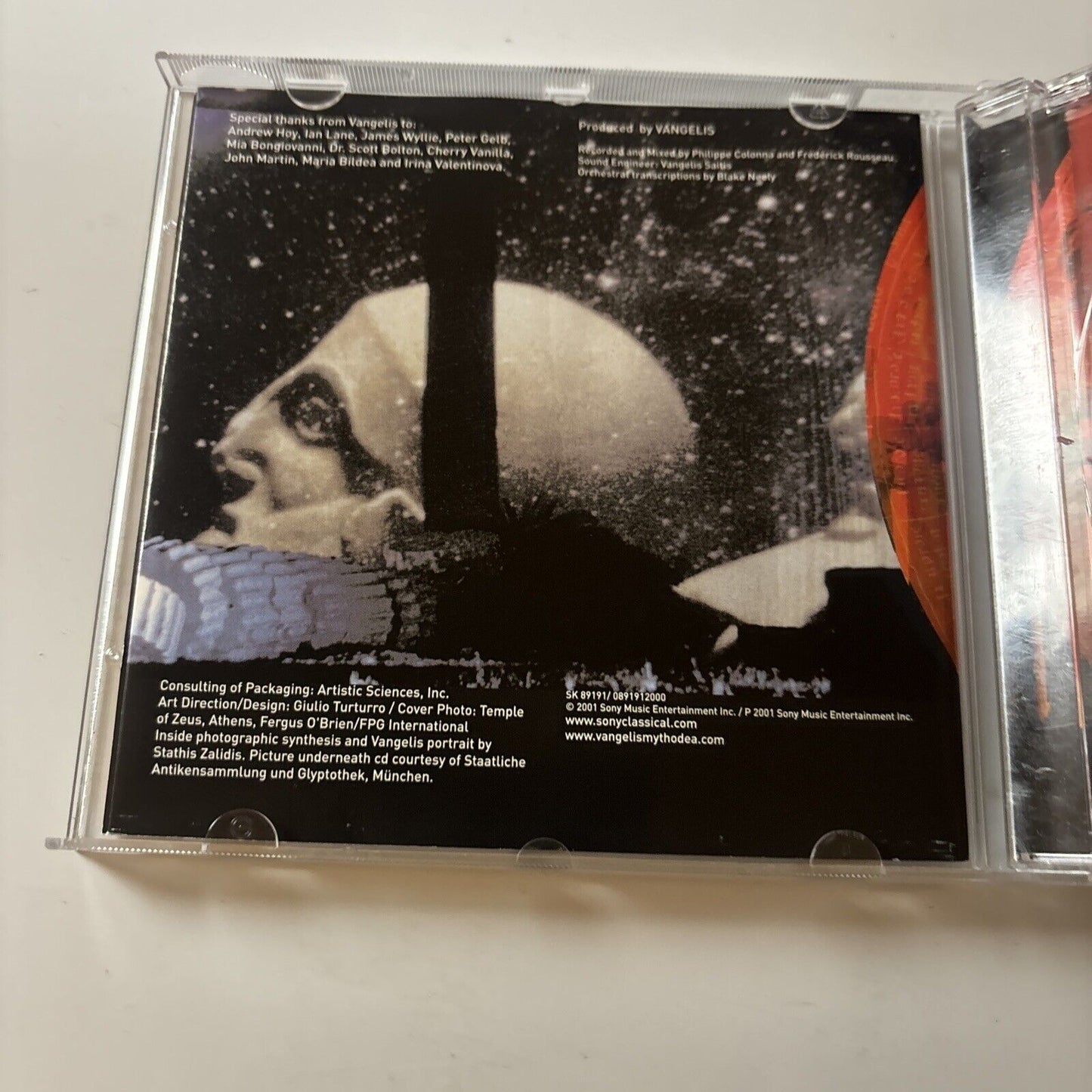 Vangelis - Mythodea (Music For The NASA Mission: 2001 (CD, 2001)  Sony Classical