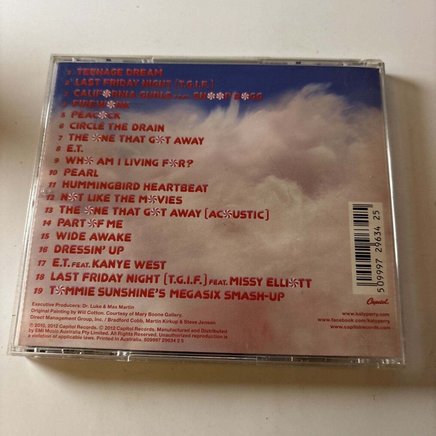 Katy Perry - Teenage Dream (CD, 2010) Capitol Records