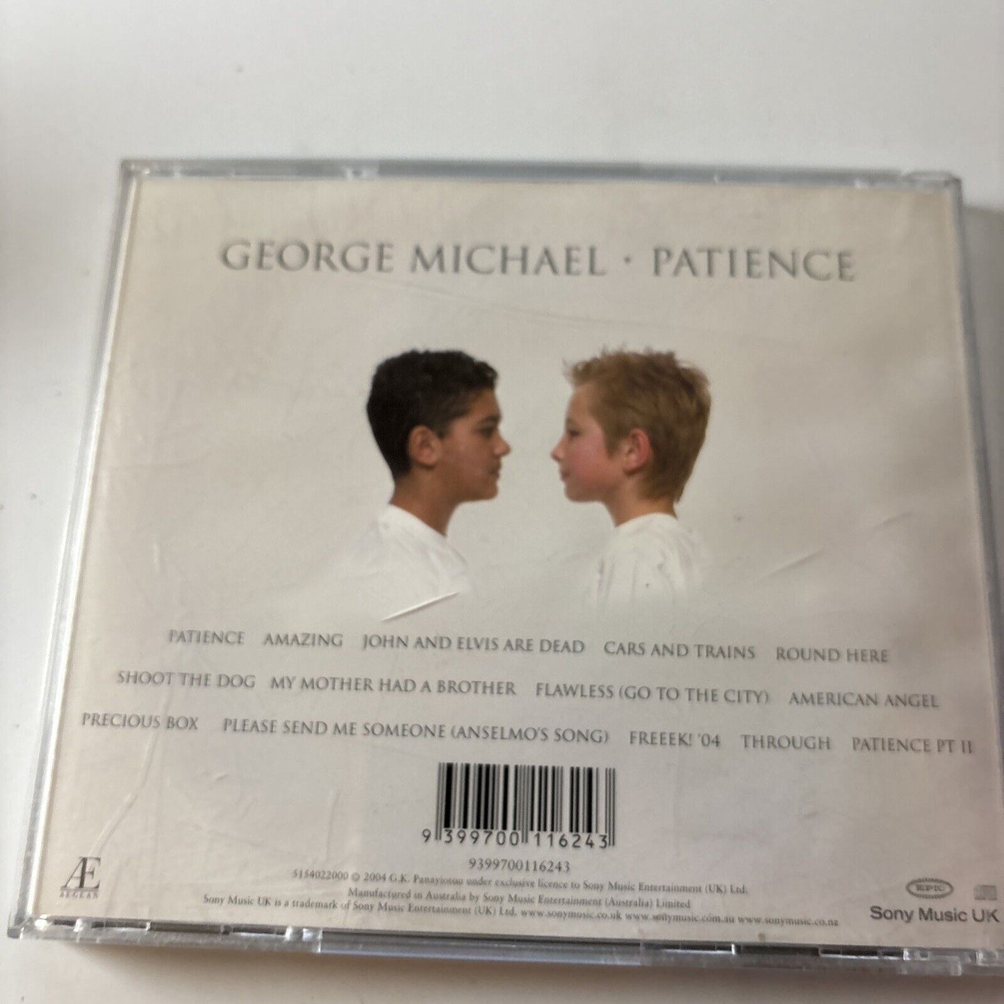 George Michael - Patience (CD, 2004)  3480025