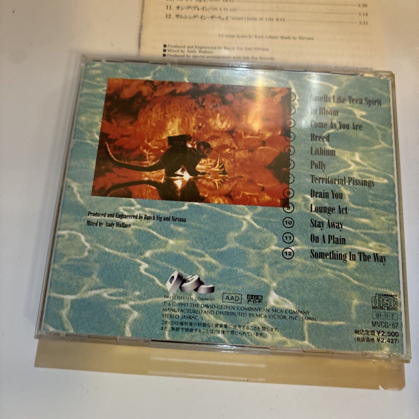 Nirvana - Nevermind (CD, 1991) Japan  MVC6-67