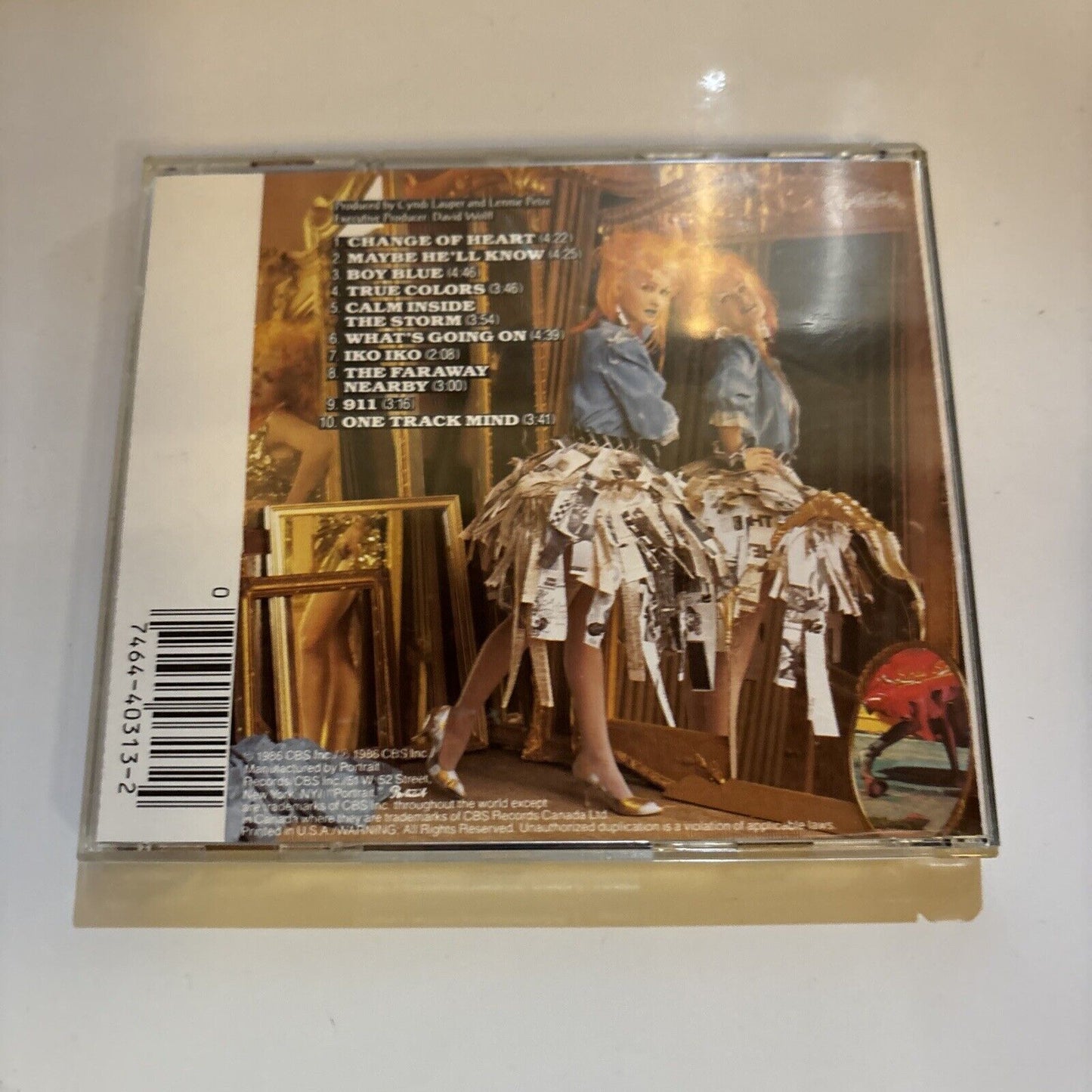 Cyndi Lauper - True Colors (CD, 1986) RK 40313