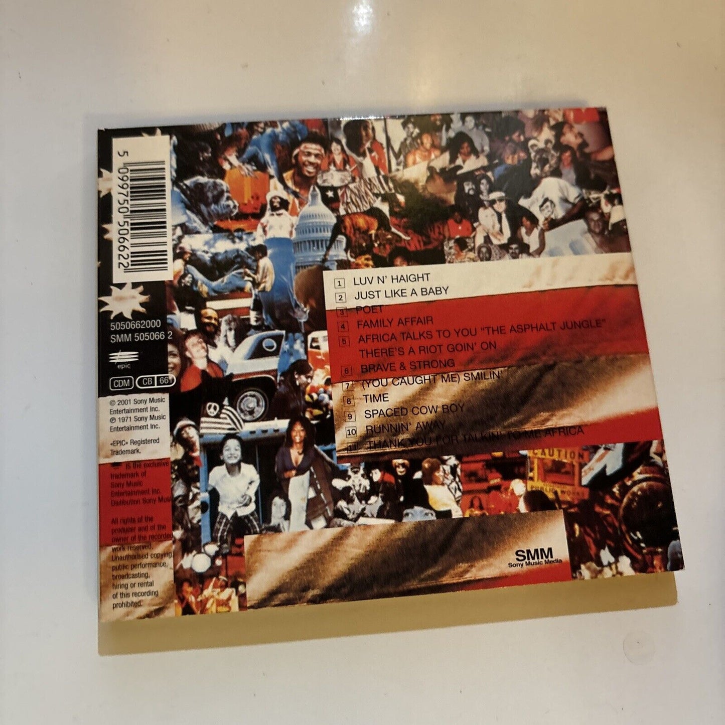 Sly & The Family Stone - There's A Riot Goin' On (CD, 2001) Sony Music Media