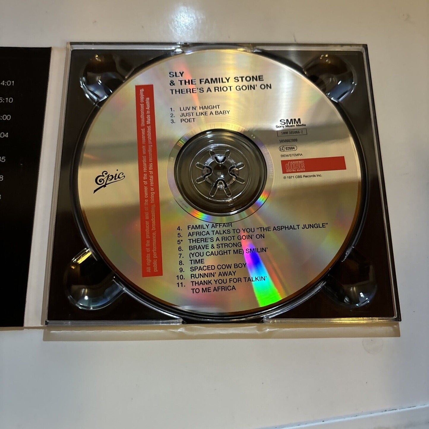 Sly & The Family Stone - There's A Riot Goin' On (CD, 2001) Sony Music Media