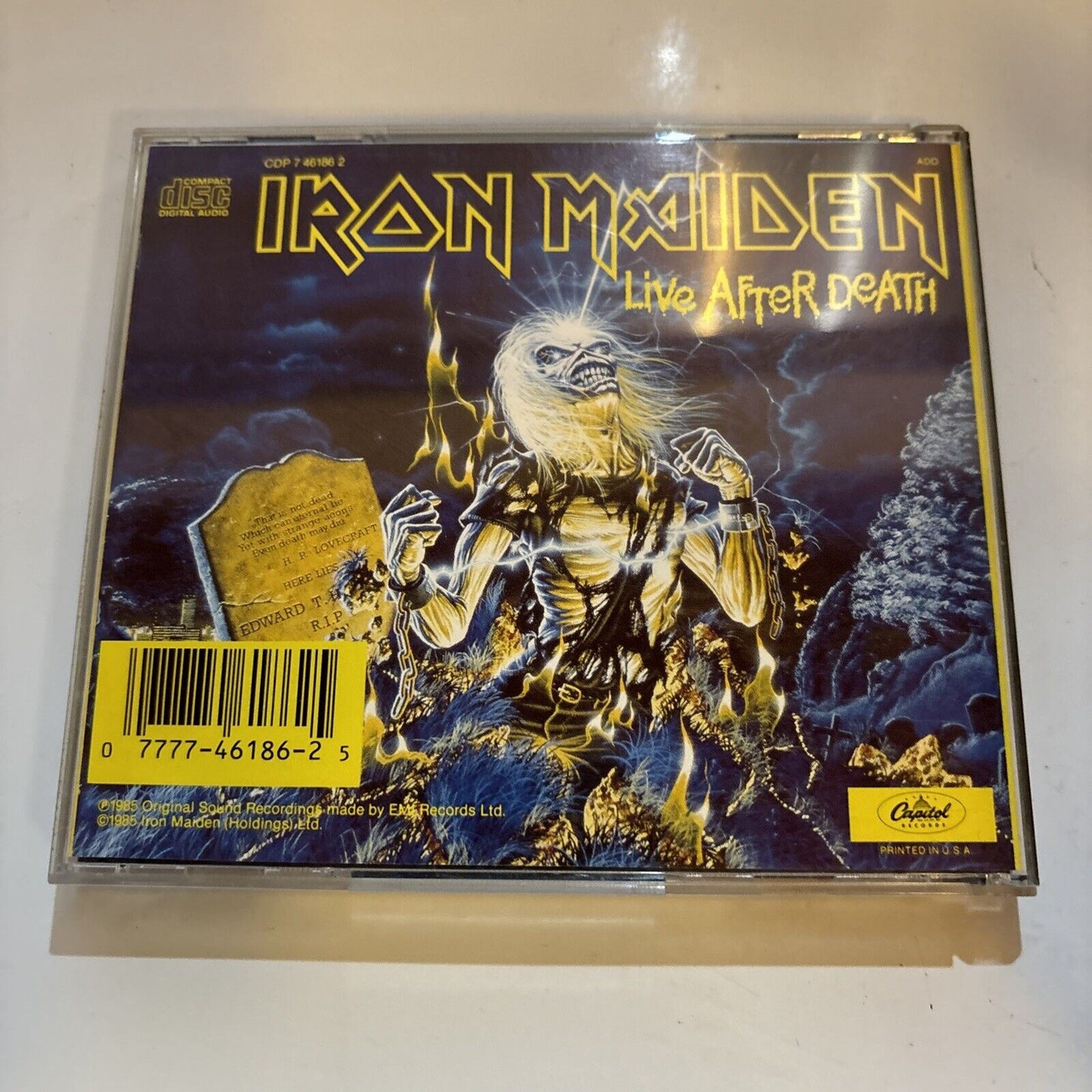 Iron Maiden - Live After Death (CD, 1985) EMI CDP 7 46186 2
