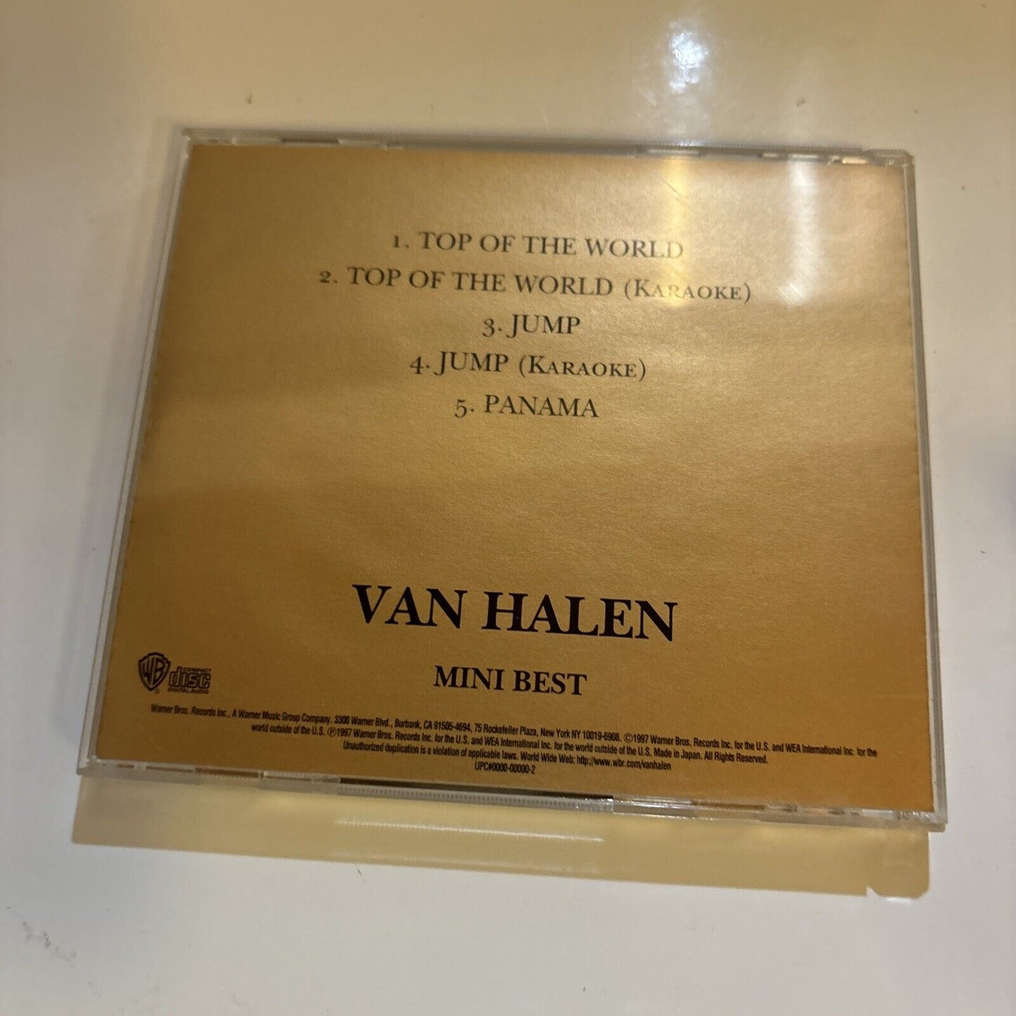 Van Halen - Mini Best (CD, 1997) Japan wpcr-1497