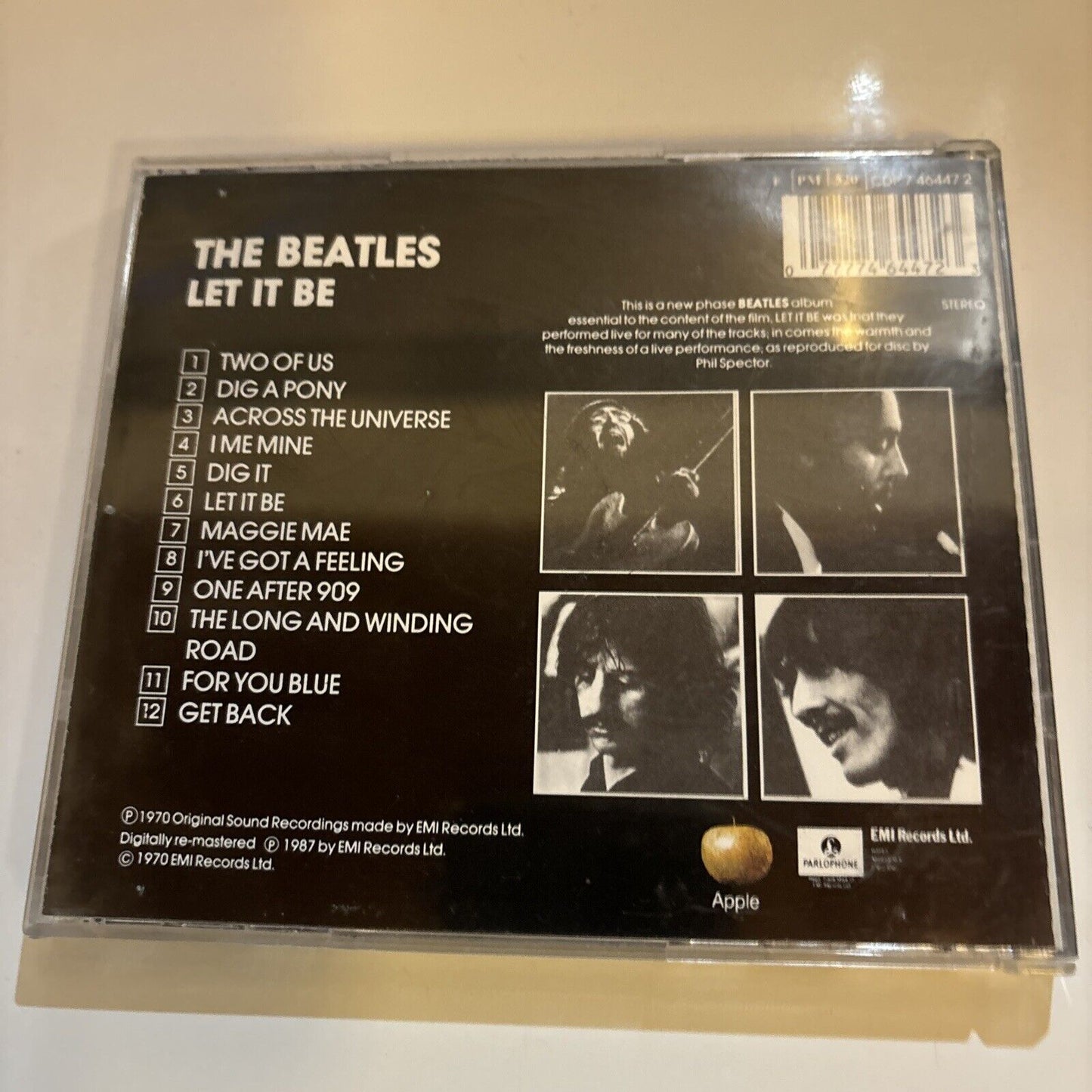 The Beatles - Let It Be (CD, 1987) Parlophone CDP 7 46447 2