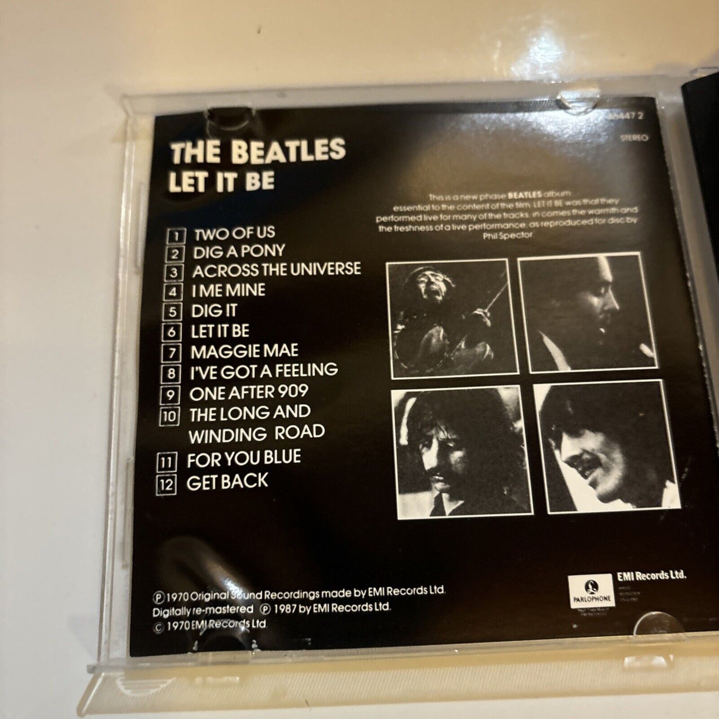 The Beatles - Let It Be (CD, 1987) Parlophone CDP 7 46447 2