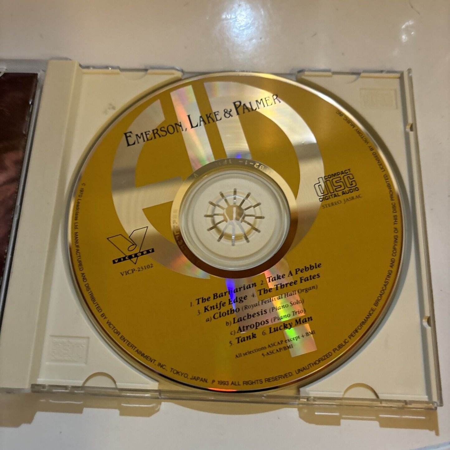 Emerson Lake & Palmer - Emerson Lake & Palmer (CD, 1993) Japan vicp-23102
