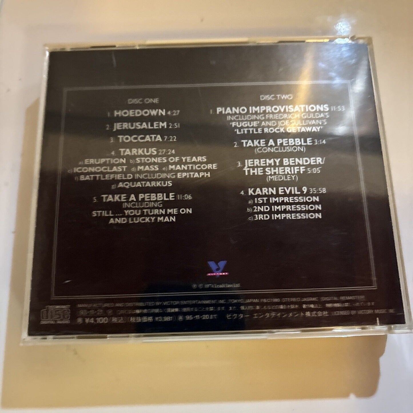 Emerson, Lake & Palmer - Welcome back my friends (CD, 1974) Japan vicp-40117-18