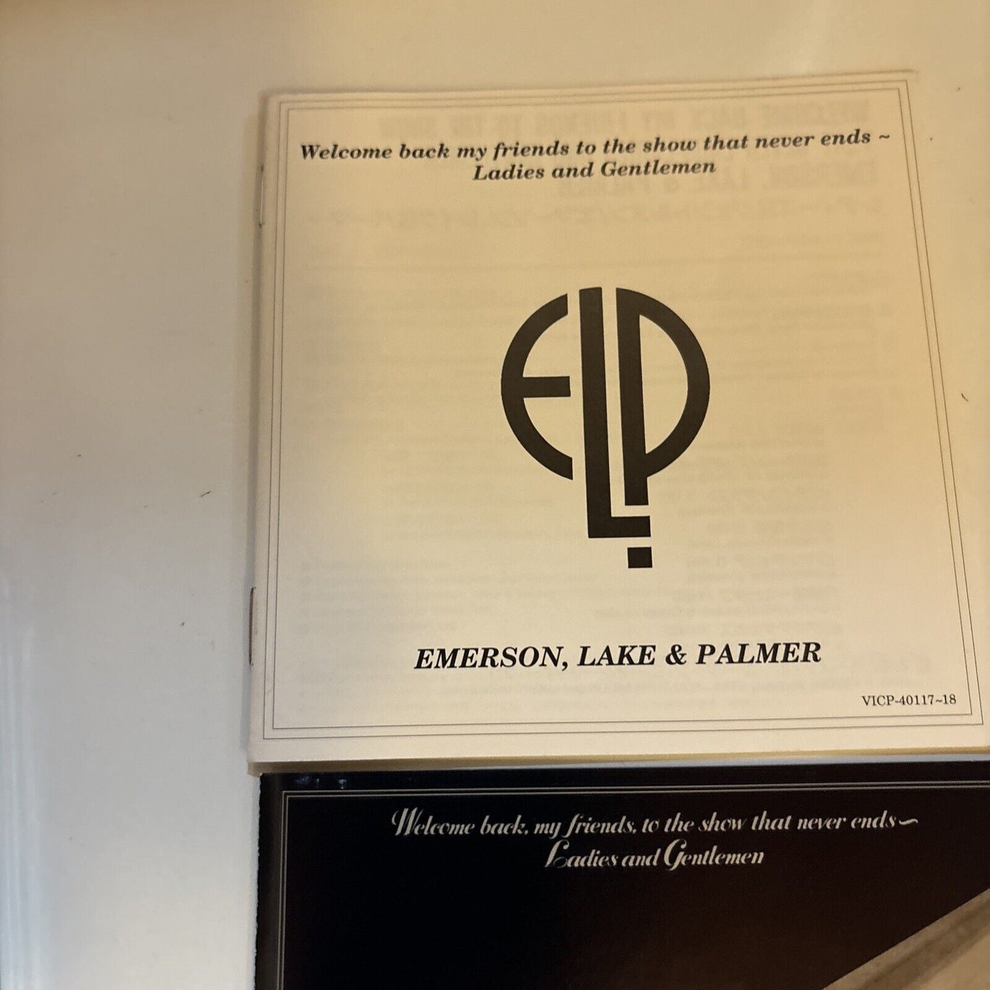 Emerson, Lake & Palmer - Welcome back my friends (CD, 1974) Japan vicp-40117-18
