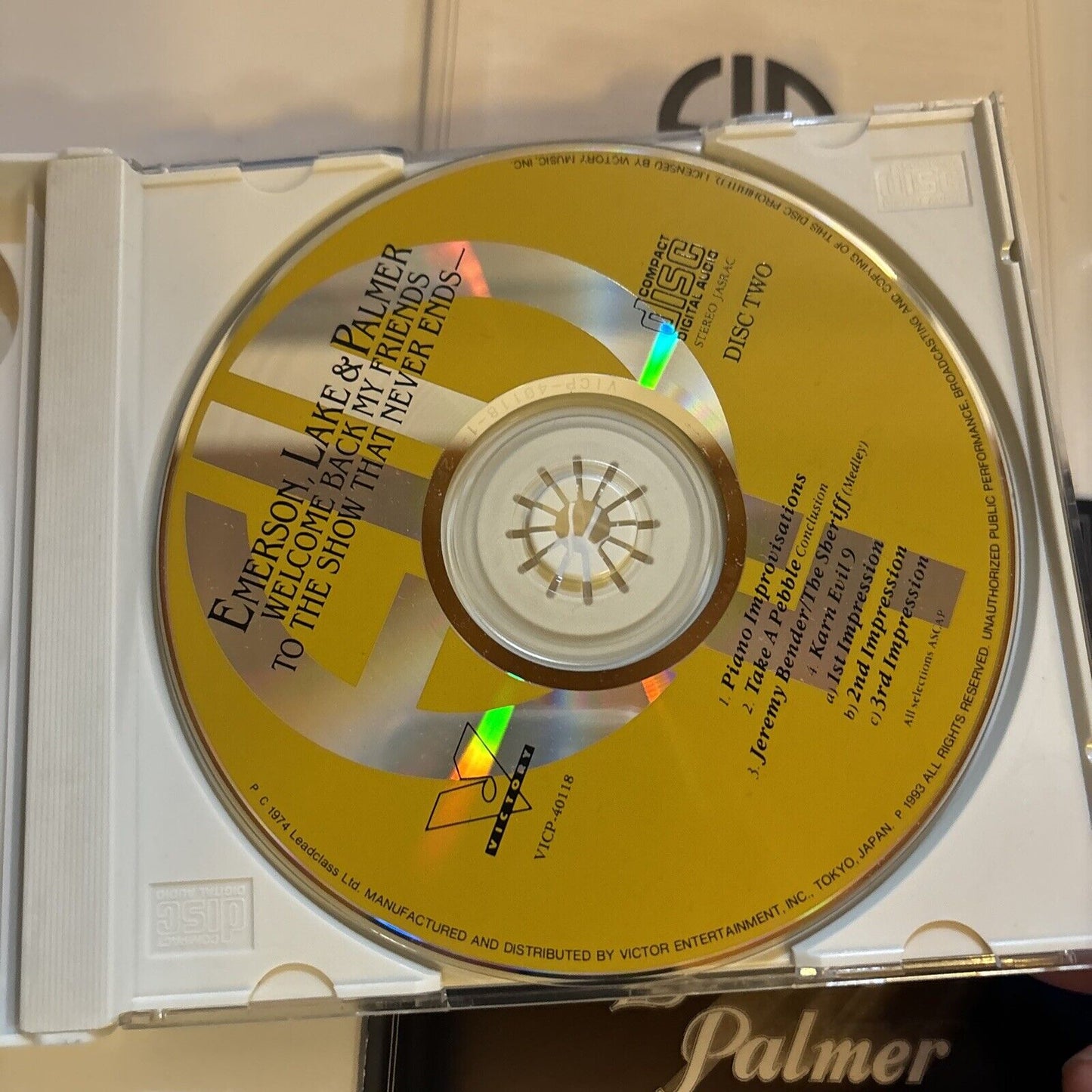 Emerson, Lake & Palmer - Welcome back my friends (CD, 1974) Japan vicp-40117-18