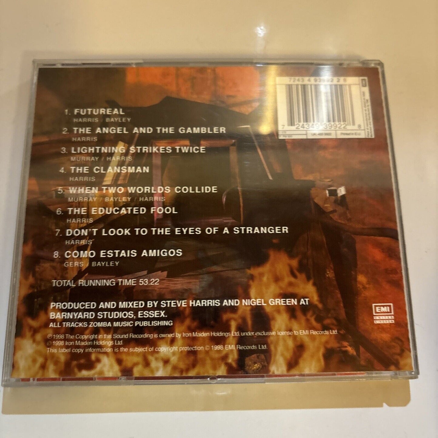 Iron Maiden - Virtual XI (CD, 1998) EMI United Kingdom Lenticular Cover