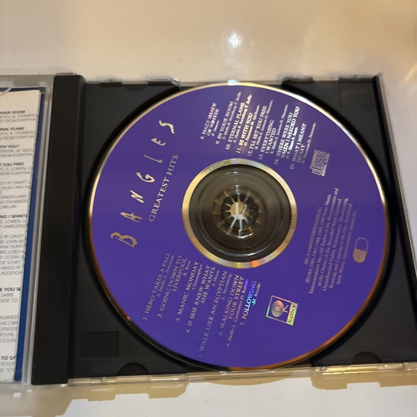 Bangles - Greatest Hits (CD, 1995) Japan SRCs-6469 Obi