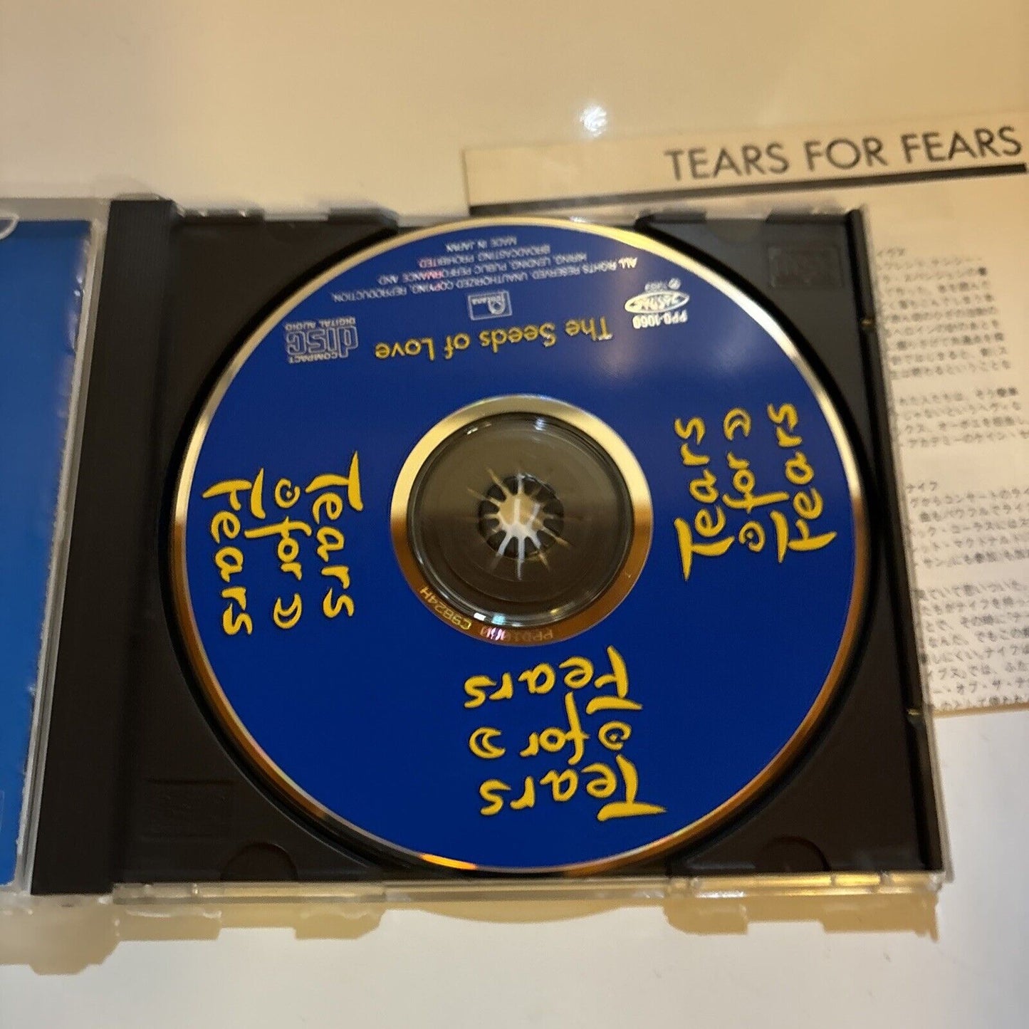 Tears For Fears - The Seeds Of Love (CD, 1989) Japan PPD-1060 Fontana