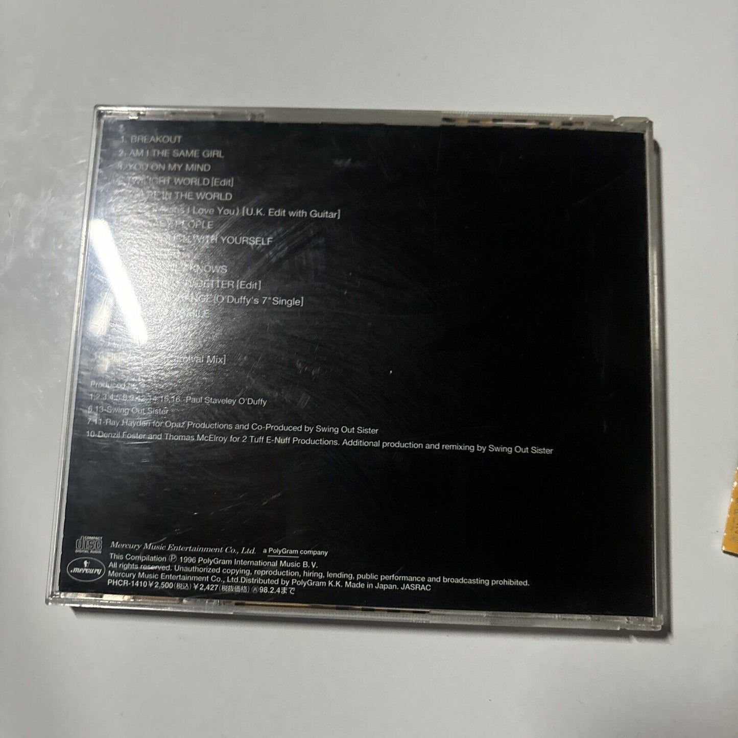 Swing Out Sister - The Best Of (CD, 1996) Japan PHCR-1410