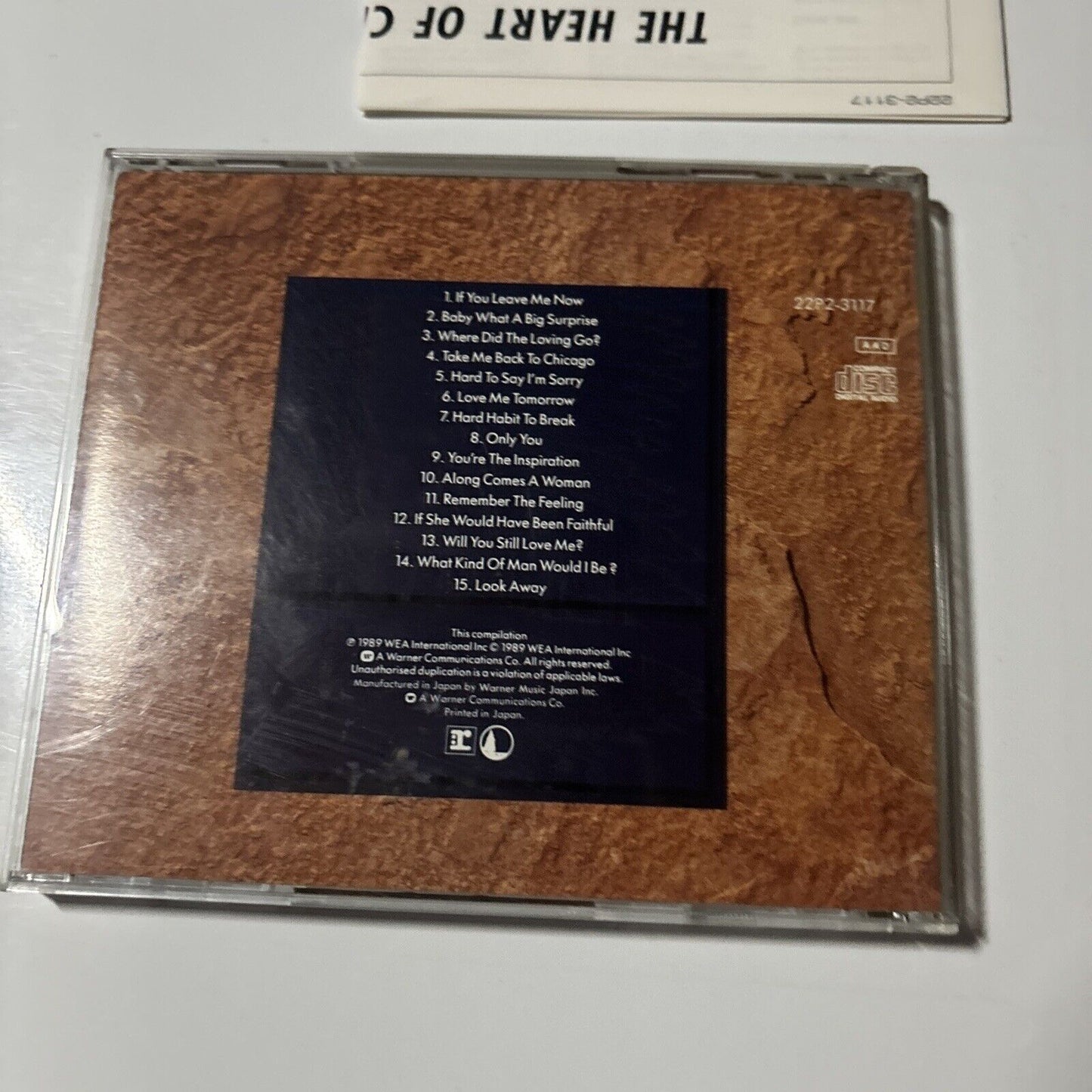 Chicago -  The Heart Of Chicago (CD, 1989) Japan 22p2-3117