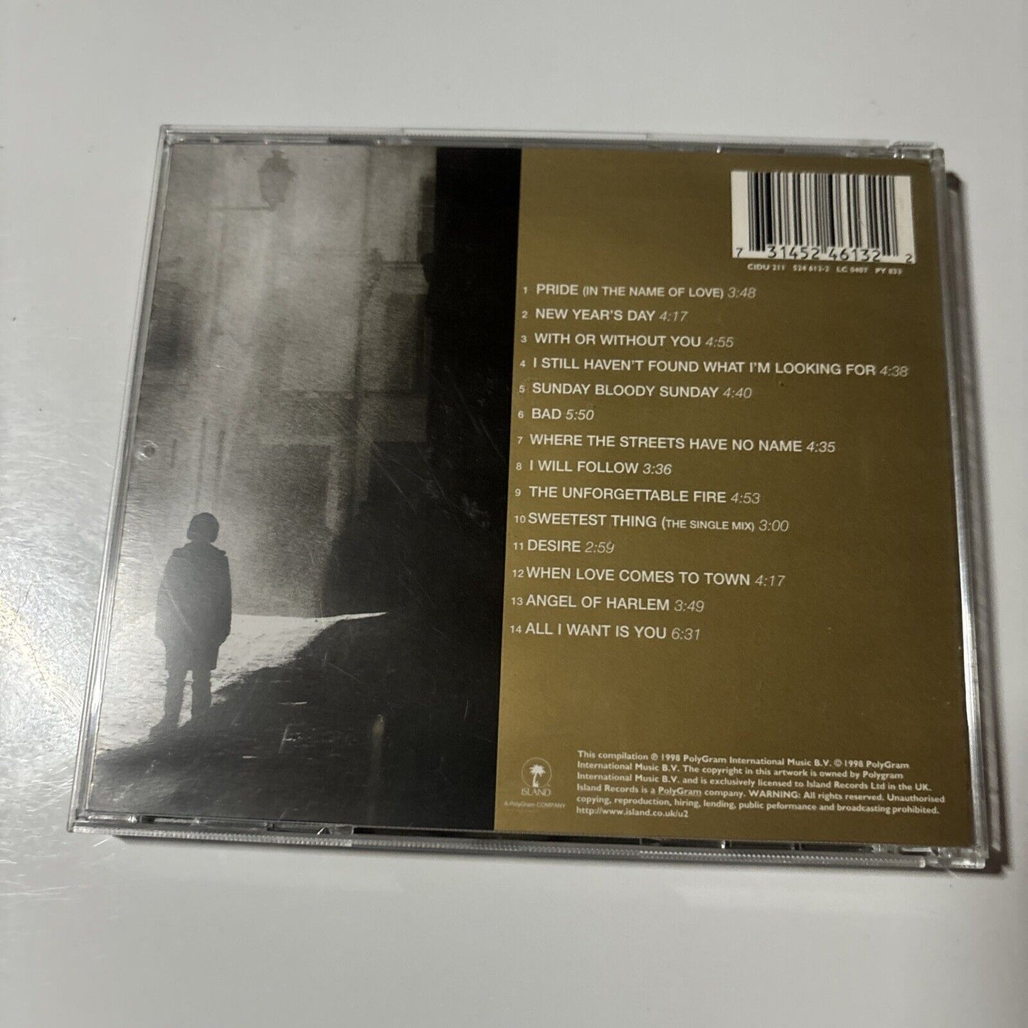 U2 - The Best Of 1980-1990 (CD, 1990) Island Records