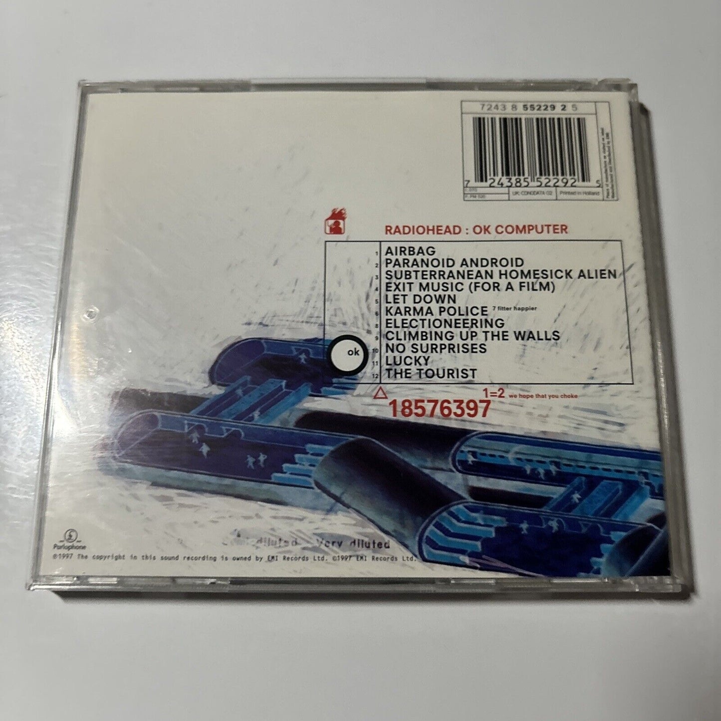 Radiohead - OK Computer (CD, 1997) Parlophone 492632