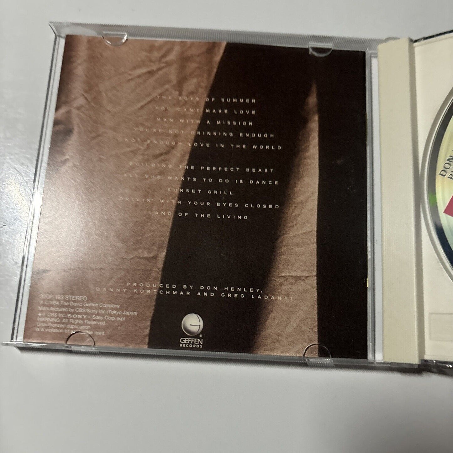 Don Henley - Building The Perfect Beast (CD, 1985) Japan 32dp-193 Geffen Records