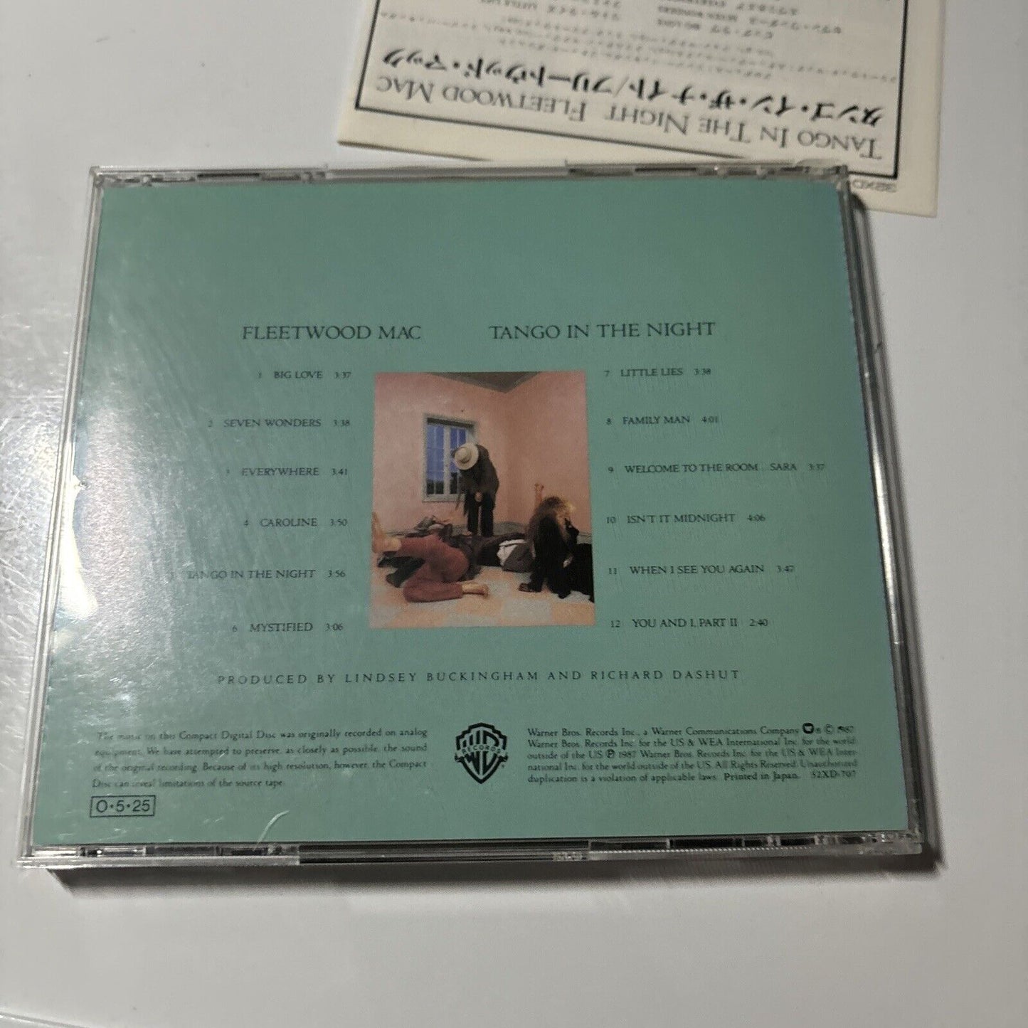 Fleetwood Mac - Tango In The Night (CD, 1987) Japan 32xd-707 Warner Bros Records