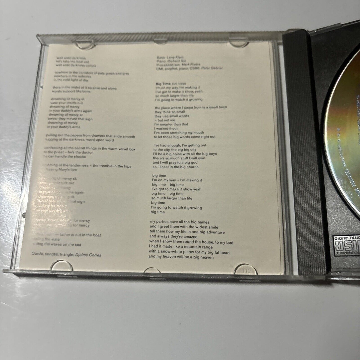 Peter Gabriel - So (CD, 1986)  PGCD 5