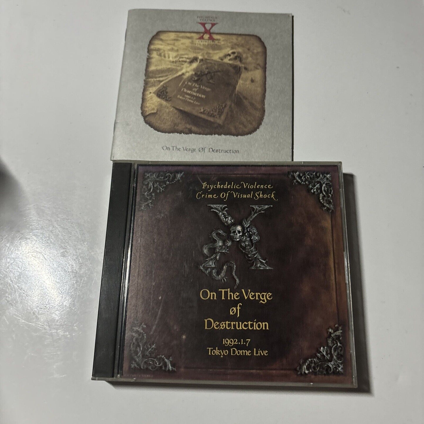 X - On The Verge Of Destruction Live at Tokyo Dome (CD, 1992) Japan KSC2-105~6