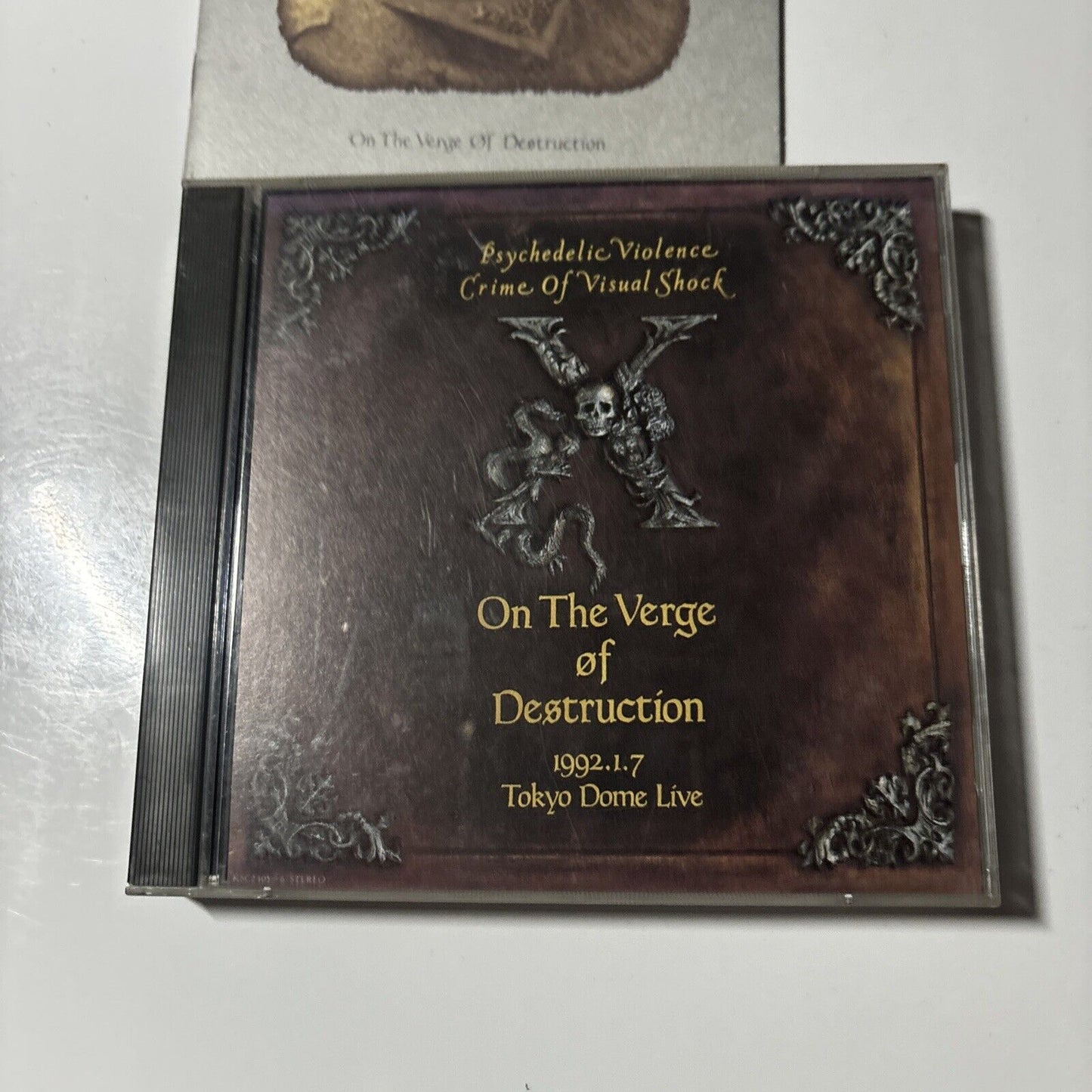 X - On The Verge Of Destruction Live at Tokyo Dome (CD, 1992) Japan KSC2-105~6