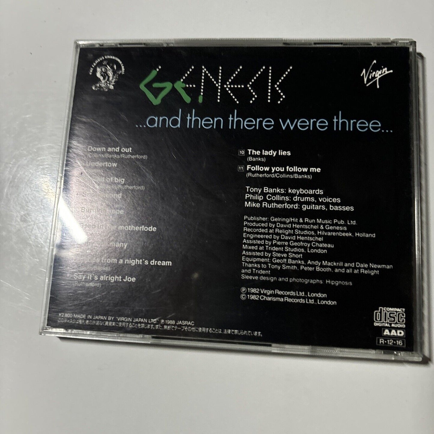 Genesis - ... And Then There Were Three ... (CD, 1988) Japan VJD-28089