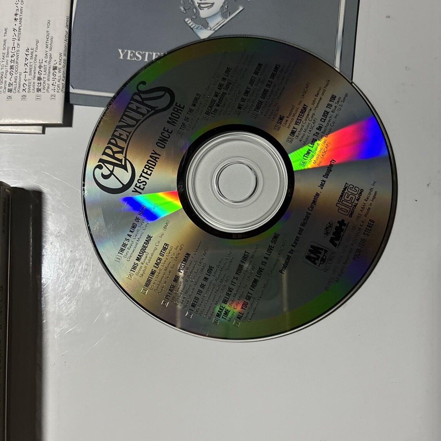 Carpenters - Yesterday Once More (CD, 1993, 2-Disc) Japan pocm-1515/6