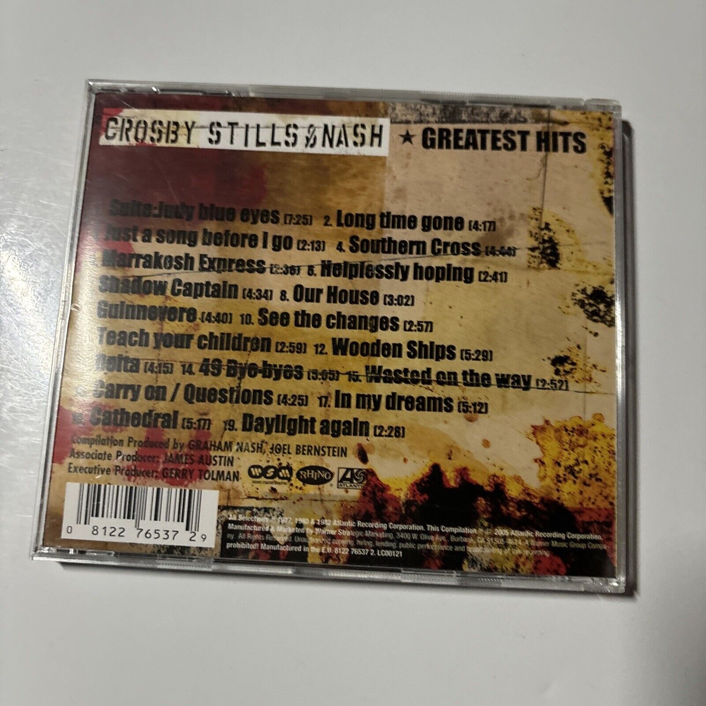 Crosby, Stills & Nash - Greatest Hits (CD, 2005)  Atlantic 15396908