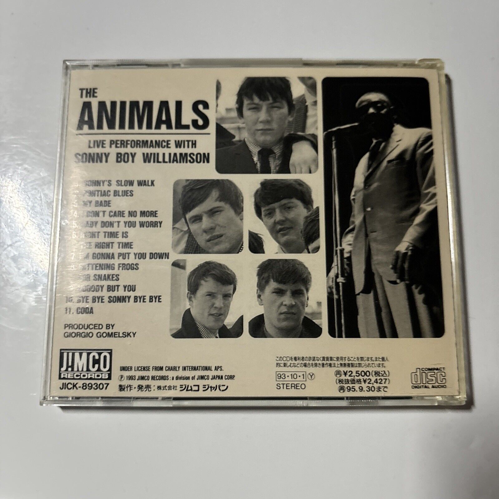 The Animals With Sonny Boy Williamson (CD, 1996) Japan jlck-89307
