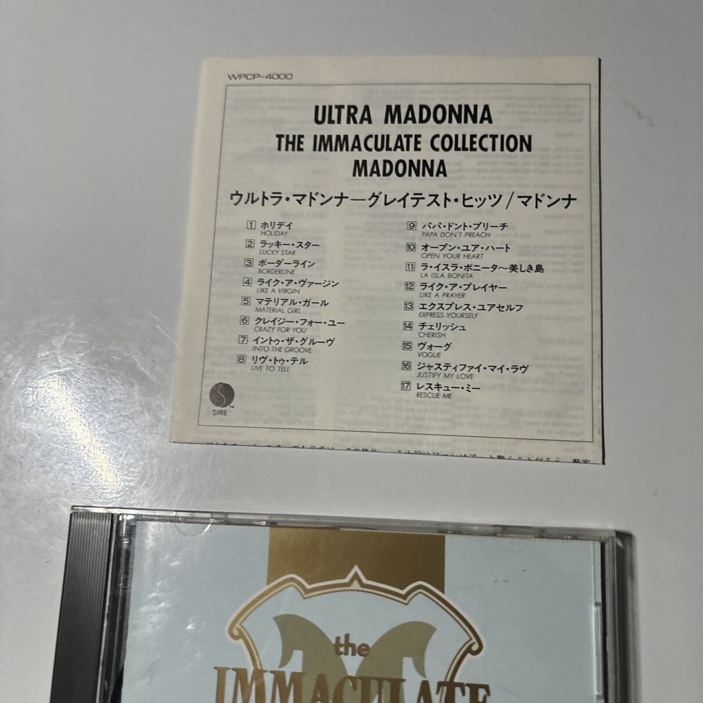 Madonna - The Immaculate Collection (CD, 1990) Japan & Sire