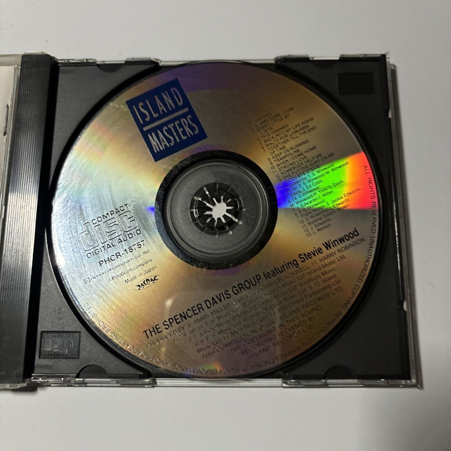 The Best Of The Spencer Davis Group Featuring Steve Winwood (CD 1992) PHCR-18757