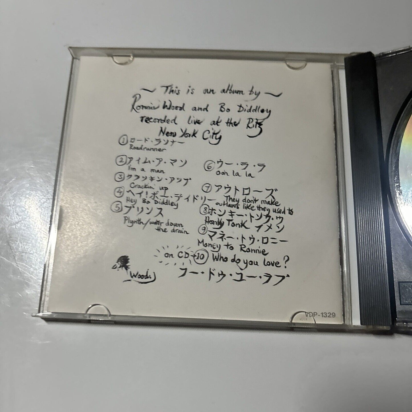 Ronnie Wood & Bo Diddley - Live At The Ritz (CD, 1988) Japan VDP-1329