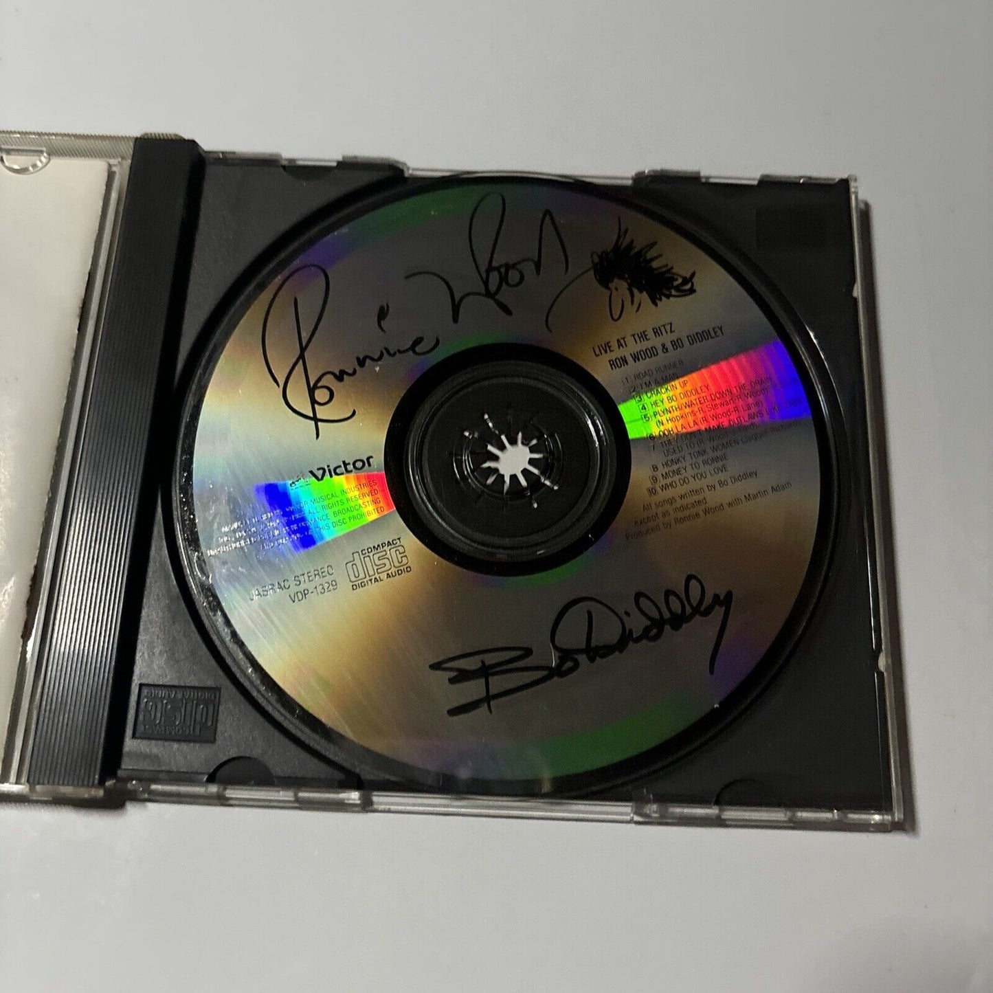 Ronnie Wood & Bo Diddley - Live At The Ritz (CD, 1988) Japan VDP-1329