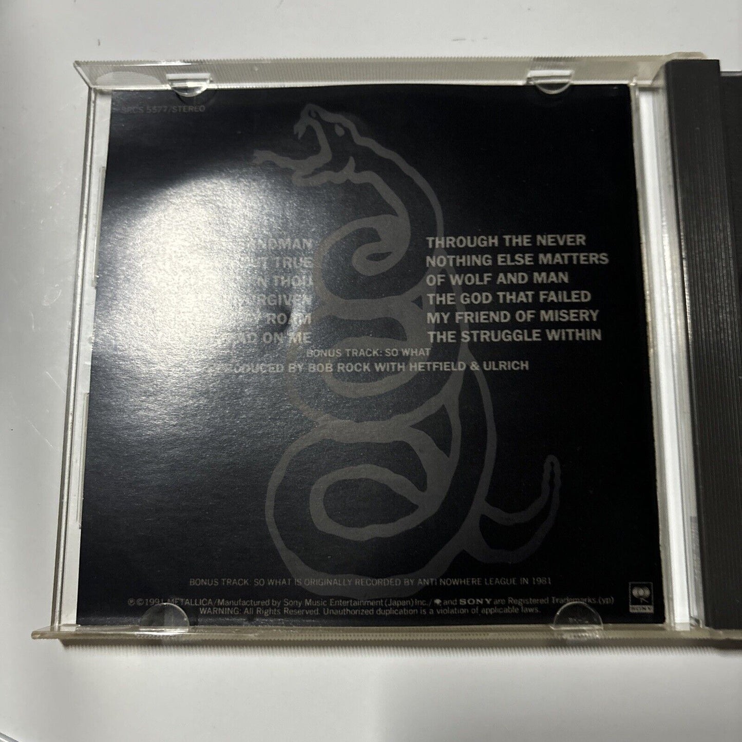 Metallica - Metallica (CD, 1991) Japan SRCs-5577