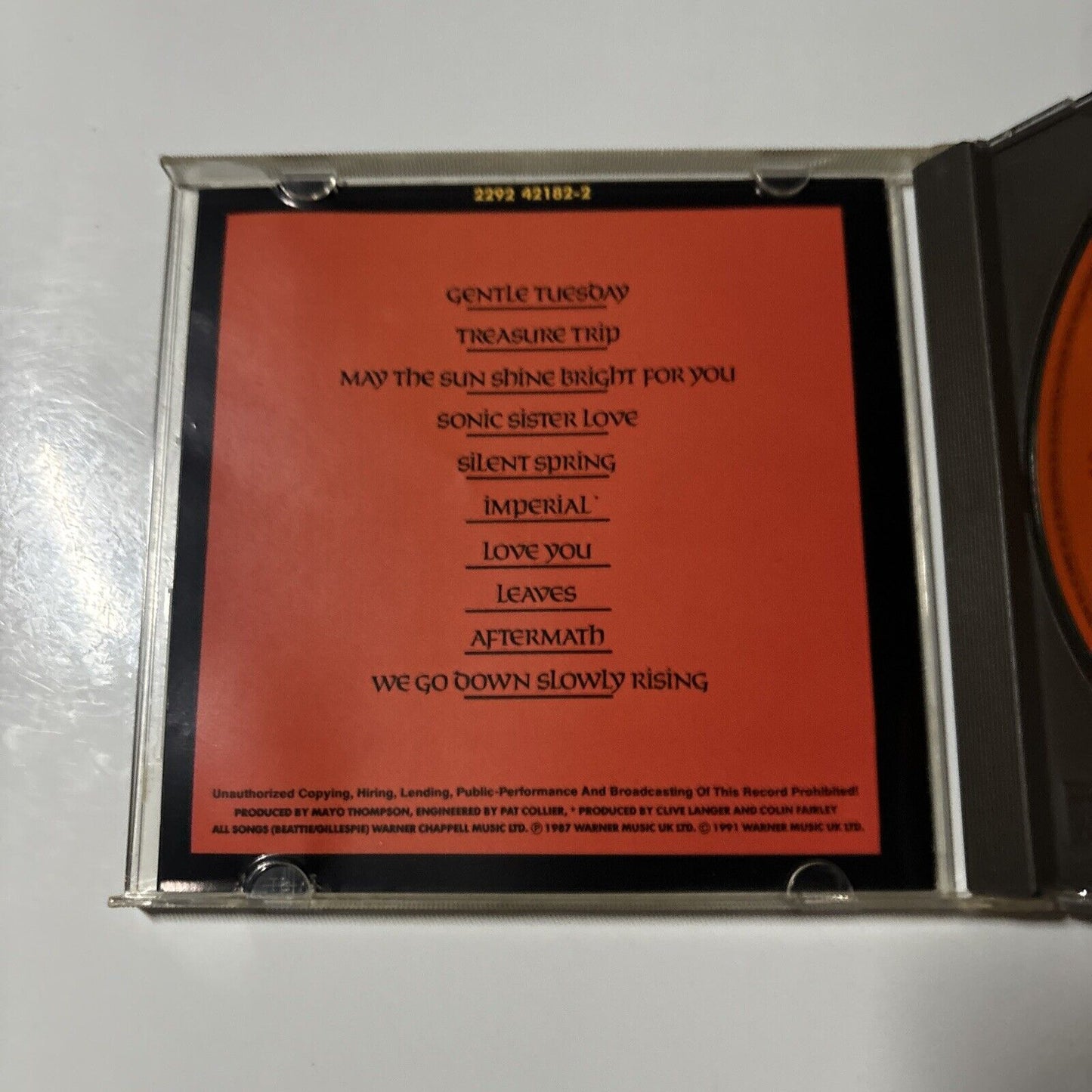 Primal Scream - Sonic Flower Groove (CD, 1991) WEA 536124