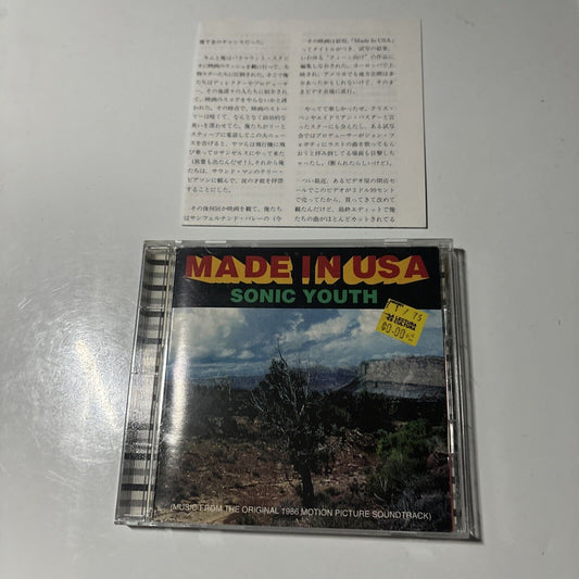 Sonic Youth - Made In USA (CD, 1995) Japan amcy-835