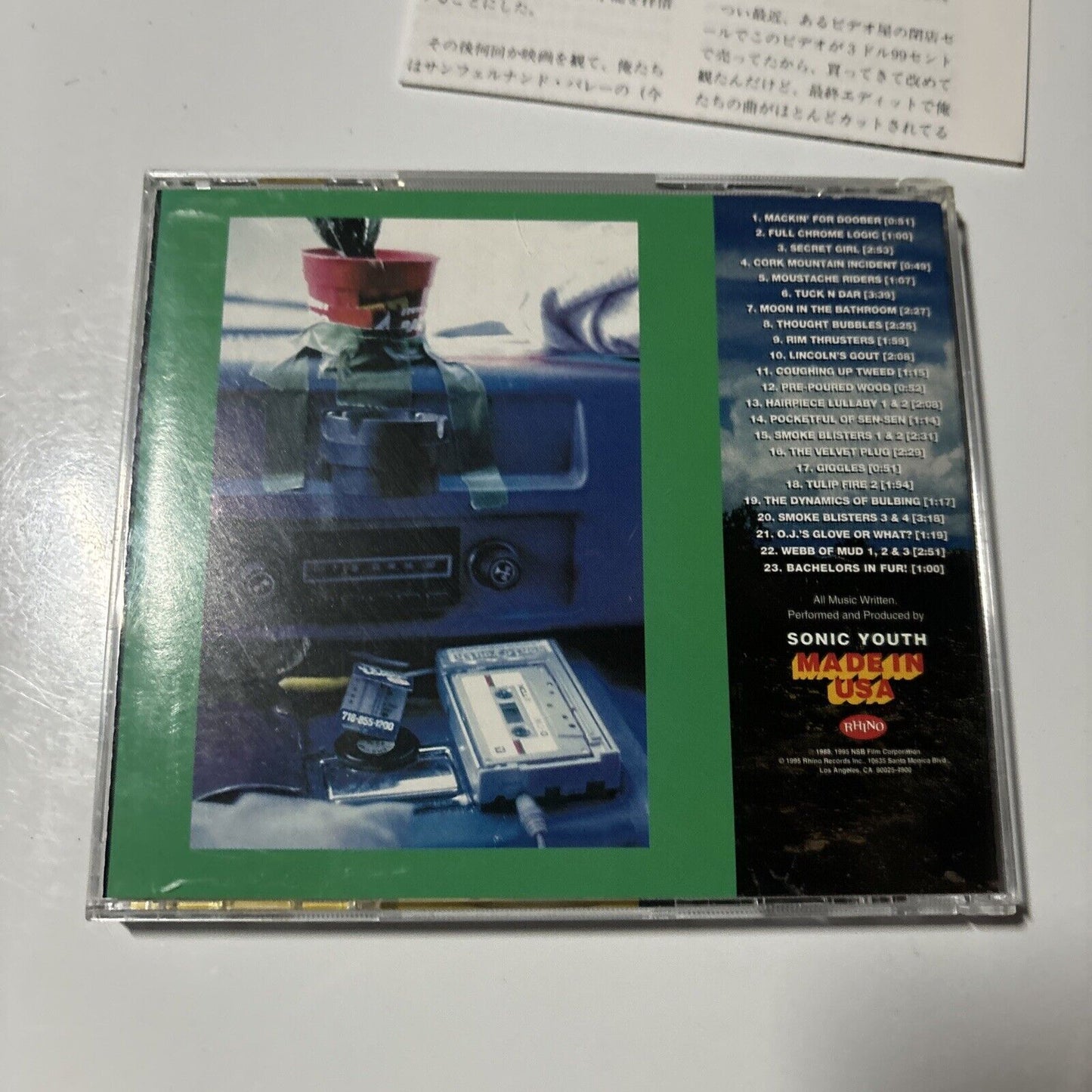 Sonic Youth - Made In USA (CD, 1995) Japan amcy-835