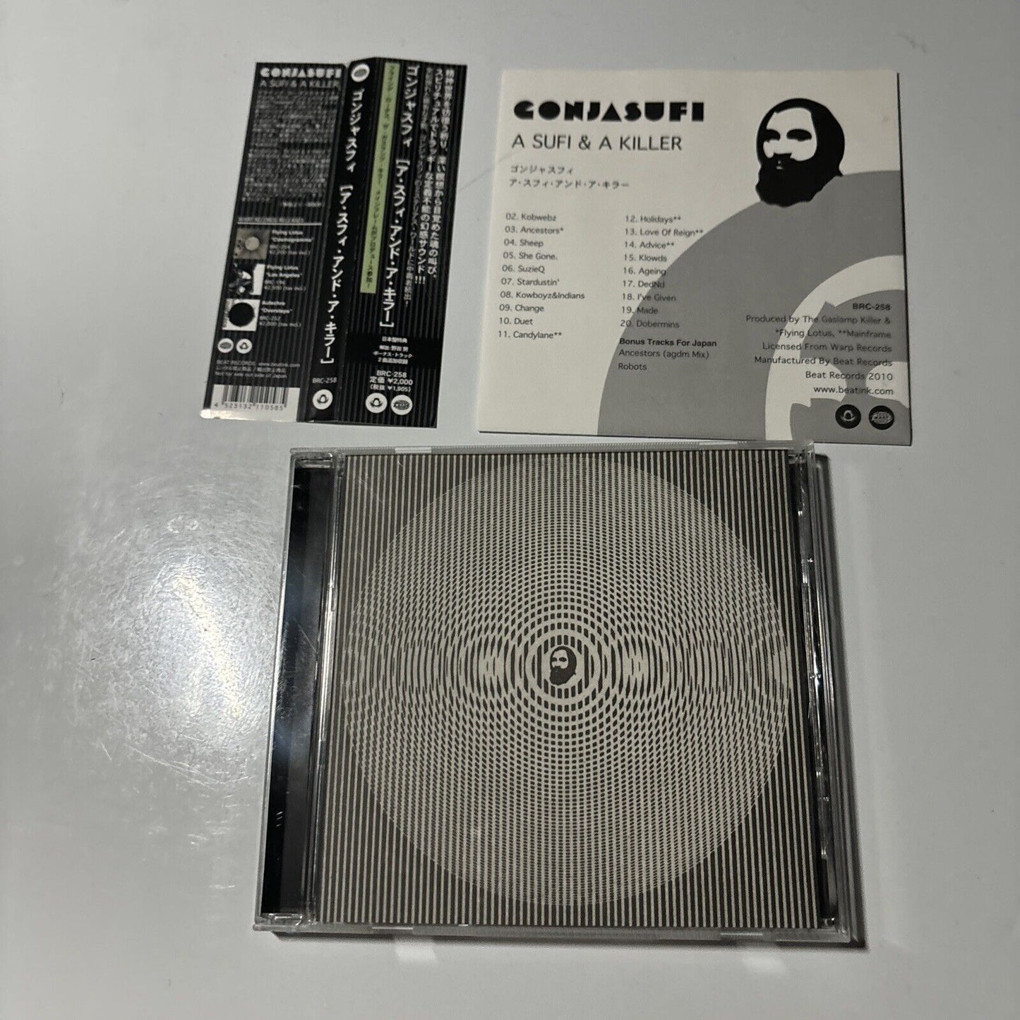 GonjaSufi - A Sufi And A Killer [Japan Bonus Track] (CD, 2010) Japan BRC-258 Obi