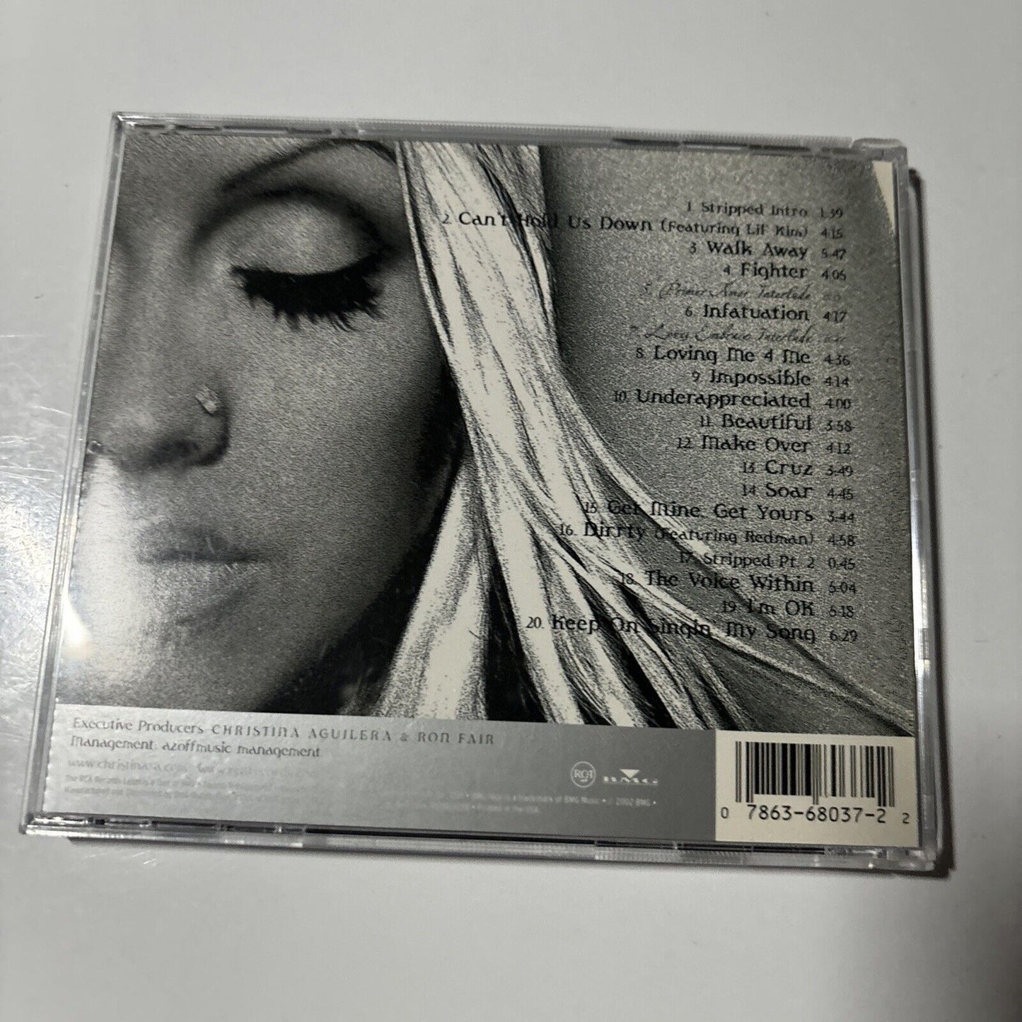 Christina Aguilera - Stripped (CD, 2002) USA RCA 412482